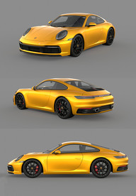 保时捷跑车3D模型2019