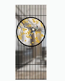 新中式 金杏叶鸟 UV高清印刷