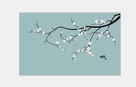 玉兰花鸟
