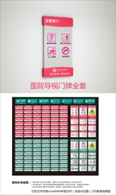 医院科室牌全套