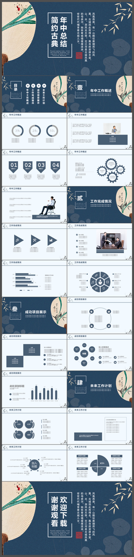 年中工作总结动态PPT