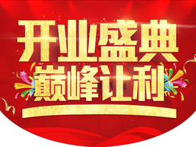 开业盛典 促销活动 吊旗