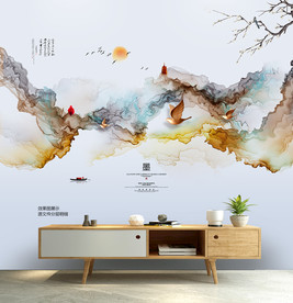抽象山水画