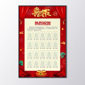 学校高考喜报金榜题名海报