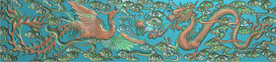 精雕浮雕龙凤图