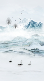 抽象山水玄关