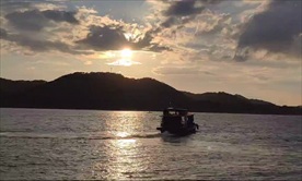 夕阳归渡