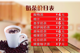 奶茶灯箱价目表