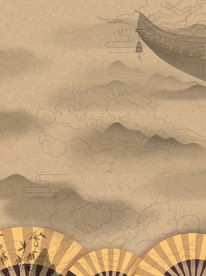 古风山水画背景
