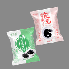 黑芝麻丸包装（平面图+效果图）
