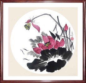 国画荷花