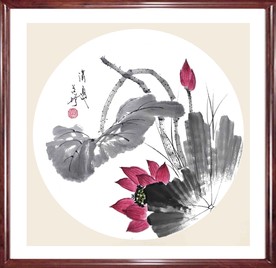 国画荷花