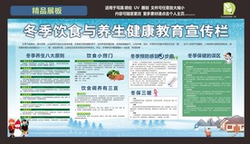 冬季健康展板