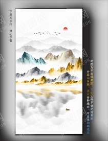 抽象玄关挂画壁画