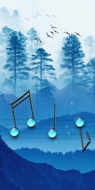 音符森林玄关背景