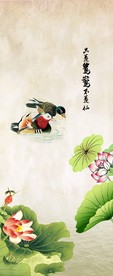 鸳鸯戏水