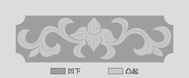 石刻石雕花纹矢量图