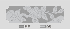 石刻石雕花纹矢量图