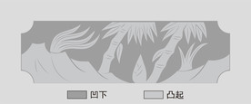 石刻石雕花纹矢量图