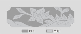 石刻石雕花纹矢量图