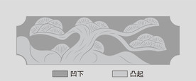 石刻石雕花纹矢量图