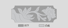 石刻石雕花纹矢量图