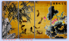 国画荷花