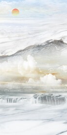 石纹山水画