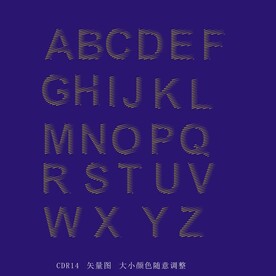 字体类设计  书法字母