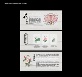 花卉知识展板