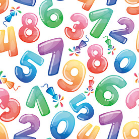 数字印花图案