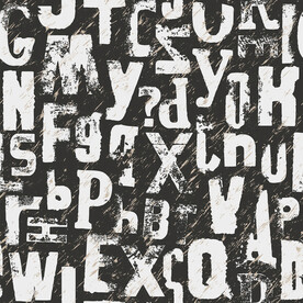 字母印花图案