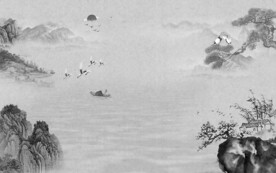 新品客厅山水背景 TIF分层