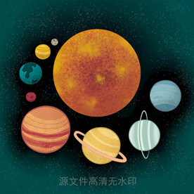 太阳和八大行星