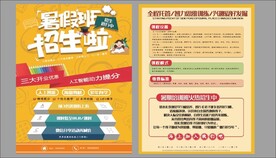 暑假招生 彩页 