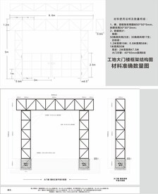 工地大门 结构图