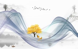 新中式背景墙
