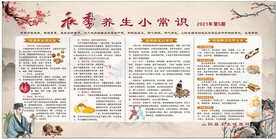 中医秋季健康教育宣传栏