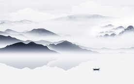 中国风现代山水 tif分层文件