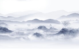 简约 现代山水 tif分层文件