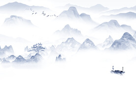 高端 现代山水 tif分层文件