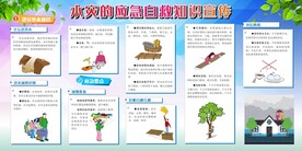 水灾的应急自救板报