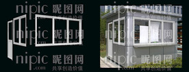 小型轻钢彩板房效果图
