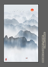 玄关水墨山水
