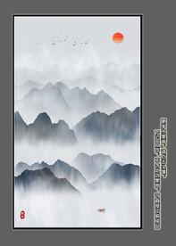 玄关山水画