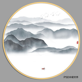 禅意水墨画