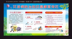 艾滋病日宣传栏模板下载