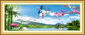 山水风景装饰画图片