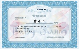 晋级证书