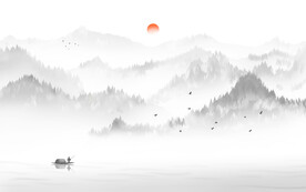 山水水墨画图片